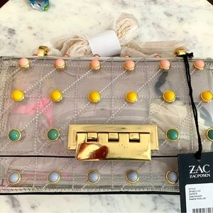 New! Zac Posen designer handbag: Rainbow Pearl Lady.